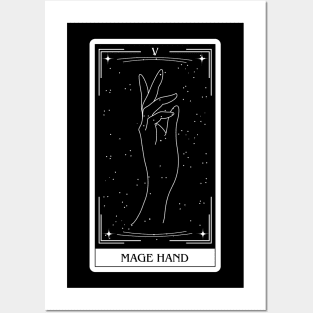 Mage Hand Dnd 5e Spells Tarot Card Dungeons and Dragons Gift Posters and Art